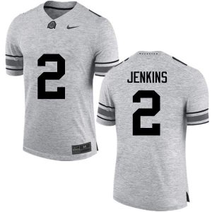 Men's Ohio State Buckeyes #2 Malcolm Jenkins Gray Nike NCAA College Football Jersey March LQQ0444LW